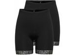 ONLY Radlerhose »ONLLIVE LOVE LACE SHORTS 2PACK JRS NOOS«, (2er-Pack)