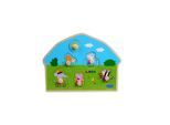 Barbo Toys Peppa Pig Wooden Peg Puzzle - Play