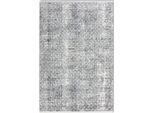 Teppich ASTRA "Positano 243", grau (dunkelgrau), B:140cm H:6mm L:200cm, Kunstfaser, Viskose, Teppiche, Teppich, weiche Oberfläche mit Viskose Glanz, Wohnzimmer