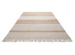 Teppich GREEN LOOOP "Vante GL-82308", braun (cognac natur,cognac natur), B:160cm H:4mm L:230cm, Jute, Teppiche, Teppich, Naturfaser Teppich aus 80% Jute 20% Baumwolle, mit Fransen, Wohnzimmer