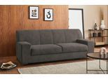 2-Sitzer DOMO COLLECTION "Ledas kubisch und komfortabel, flache Armlehnen, eleganter Fuß", grau, B:210cm H:83cm T:88cm, Sofas, in vielen Farben erhältlich