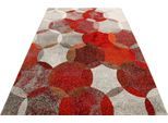 Teppich ESPRIT "Modernina ESP-3378" Gr. 3, rot, B:120cm H:13mm L:170cm, Kunstfaser, Teppiche, Teppich, weicher Kurzflor in modernem Design, Wohnzimmer, Schlafzimmer, bunt