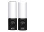 EZVIZ LC3 Smart Outdoor Security Light, Außen Wandlampe mit Überwachungskamera, 2er-Set