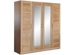 Boxxx Drehtürenschrank , Kernbuche , Holzwerkstoff , Kernbuche , teilmassiv , 7 Fächer , 202x205x60 cm , in verschiedenen Größen erhältlich , Schlafzimmer, Komplette Schlafzimmer und Serien, Schlafzimmerserien