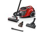 BOSCH Bodenstaubsauger "Serie 6 ProAnimal BGC41PET, ideal für Tierhaare, Hygiene-Filter", rot (tornadorot, schwarz), B:32,4cm H:26,7cm T:47,7cm, Bodenstaubsauger, 10 Jahre Motorgarantie, für Parkett/Teppich/Fliesen, Turbo-Düse, rot