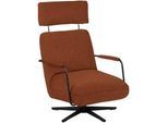 Koinor Sessel , Rostfarben , Textil , 71x103x91 cm , Fußauswahl, Lederauswahl, Stoffauswahl, Sitzfläche 360° drehbar , Wohnzimmer, Sessel, Sonstige Sessel