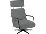 Koinor Sessel , Grau , Textil , 71x103x91 cm , Fußauswahl, Lederauswahl, Stoffauswahl, Sitzfläche 360° drehbar , Wohnzimmer, Sessel, Sonstige Sessel