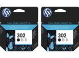 HP Tintenpatrone »302«, (Set, 2 St., Doppelpack), original Druckerpatrone 302 schwarz