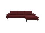 Dieter Knoll Ecksofa , Rot , Leder , Echtleder , Semi-Anilinleder , Ottomane rechts, L-Form , 310x180 cm , Goldenes M , erweiterbar, Typenauswahl, Fußauswahl, Lederauswahl, Sitzqualitäten, Hocker erhältlich, individuell planbar , Wohnzimmer, Sofas & Couches, Wohnlandschaften, Ecksofas