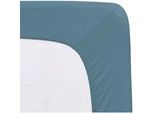 Florella Spannleintuch , Blaugrau , Textil , 90-100x200-220 cm , Oeko-Tex® Standard 100, Oeko-Tex® Made IN Green , Rundumgummi, bügelfrei, für Wasserbetten geeignet, rutschfest auf der Matratze, Spezialgummi für unermüdliche Elastizität, weich und anschmiegsam, formstabil und langlebig, perfekter Sitz, spielend leicht zu überziehen, besonders dehnbar, absolut faltenfreier Sitz, allerhöchster Komfo