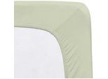 Florella Spannleintuch , Salbeigrün , Textil , 90-100x200-220 cm , Oeko-Tex® Standard 100, Oeko-Tex® Made IN Green , Rundumgummi, bügelfrei, für Wasserbetten geeignet, rutschfest auf der Matratze, Spezialgummi für unermüdliche Elastizität, weich und anschmiegsam, formstabil und langlebig, perfekter Sitz, spielend leicht zu überziehen, besonders dehnbar, absolut faltenfreier Sitz, allerhöchster Kom