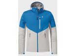 Fleecejacke SCHÖFFEL "Fleece Hoody Hydalen M", Herren, Gr. 52, grau (9180, grau), Oberstoff : 95% Polyester 5% Elasthan, regular fit, hoch geschlossener Ausschnitt, Jacken Fleecejacke