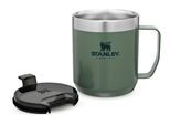 Thermobecher STANLEY "1913 Camp Mug 350 ml", grün, Trinkgefässe, 350ml, Edelstahl, Thermobecher
