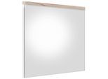 welltime Badspiegel »Toulon«, Wandspiegel mit Echtholzoptik-Detail - Masse (B/T/H) 60/2/55 cm