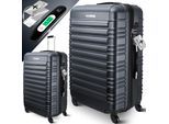 KESSER® Reisekoffer Hartschalen-Koffer Inkl. Kofferwaage + Gepäckanhänger Trolley Gepäck Rollkoffer Zahlenschloss 4 Rollen ABS-Hartschale Teleskopgriff