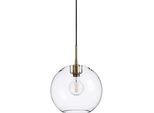 Belid Hängeleuchte , Klar, Messingfarben , Metall, Glas , 29 cm , Ce , Lampen & Leuchten, Innenbeleuchtung, Hängeleuchten, Pendelleuchten