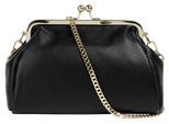 Cluty Abendtasche, echt Leder, Made in Italy