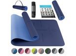 KESSER® Gymnastikmatte mit Tragegurt rutschfest TPE Yogamatte Gepolstert & rutschfest Fitnessmatte , 183 x 61 Trainingsmatte für Fitness Sportmatte, Pilates & Gymnastik Workout extradick