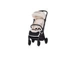 Chipolino Kinderwagen Diamond klappbar, Korb, PU-Rollen, Sonnendach, Beinstütze beige