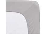 Florella Spannleintuch , Grau , Textil , 90-100x200-220 cm , Oeko-Tex® Standard 100, Oeko-Tex® Made IN Green , Rundumgummi, bügelfrei, für Wasserbetten geeignet, rutschfest auf der Matratze, Spezialgummi für unermüdliche Elastizität, weich und anschmiegsam, formstabil und langlebig, perfekter Sitz, spielend leicht zu überziehen, besonders dehnbar, absolut faltenfreier Sitz, allerhöchster Komfort,