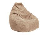 Sitzsack LUMALAND "Giant Cord", beige (natur), B:100cm H:132cm T:30cm, Polyester, Sitzsäcke, Sitzsack