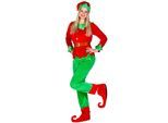 tectake® Frauenkostüm Weihnachtselfe