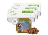 Lyra Pet Lecker.Pet Mia's Feine Paté Reich an Lachs Katzenfutter Nassfutter Vollnahrung 17x5,82 kg