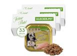 Lyra Pet Lecker.Pet Paula's Feine Paté Reich an Huhn Hundefutter Nassfutter Vollnahrung 11x4,95 kg