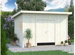 Gerätehaus PALMAKO "Stig 8,2 m²", beige (natur), Massivholz, Gerätehäuser, BxTxH: 348x239x250 cm, witterungsbeständig