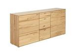 Valnatura Sideboard , Buchefarben , Metall , Kernbuche , massiv , 2 Fächer , 3 Schubladen , 183x84x41 cm , Goldenes M, Made in Germany , umfangreiches Zubehör erhältlich, in verschiedenen Holzarten erhältlich, in verschiedenen Größen erhältlich , Wohnzimmer, Wohnwände, Wohnwand-Serien