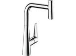 hansgrohe Talis Spültisch-Einhebelmischer 72826000 mit Ausziehauslauf, 1jet, 4,4 l/min, chrom