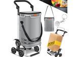 KESSER® Einkaufstrolley Treppensteiger mit Kühlfach klappbar mit 56L Kapazität und belastbar bis 50kg 3in1 Trolley Sackkarre & Umhängetasche Faltbarer Einkaufswagen inkl. Einkaufschip