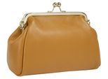 Cluty Abendtasche, echt Leder, Made in Italy