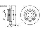 ATE Bremsensatz, Scheibenbremse ijf141av99 Vorderachse belüftet 296mm 26mm für Suzuki NISSAN RENAULT