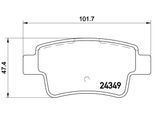 BREMBO Bremsensatz, Scheibenbremse Bremsensatz-Vorn und Hinten sg00000egg Hinterachse Gelocht 308mm 10mm für Opel Vaughall SAAB GM Fiat SA
