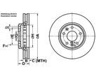 ATE Bremsensatz, Scheibenbremse Bremsensatz-Vorderachse ijf1418zd5 Vorderachse belüftet 296mm 26mm für RENAULT