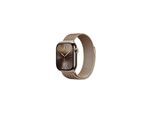 Apple Watch Series 10 GPS + Cellular 42mm - Gold Titanium Case with Gold Milanese Loop