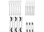 ESMEYER Stockholm 24-tlg Besteckset für 6 Pers., Edelstahl 18/10 poliert, Messer aus Klingenstahl, 2,2/2,0 mm