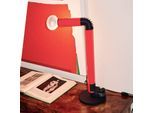 Stilnovo Tischlampe Periscopio, rot, Höhe 68 cm, Metall