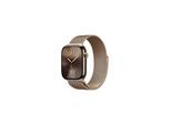 Apple Watch Series 10 GPS + Cellular 46mm - Gold Titanium Case with Gold Milanese Loop - S/M