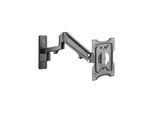 DIGITUS - mounting kit - for LCD display/ curved LCD display - gas spring swivel arm - matte black 23 kg 17"-43" 100 x 100 mm
