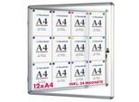 Master of Boards Schaukasten Innen Premium 94 x 98 cm 12 x A4