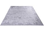 Teppich GINO FALCONE "Cecilia 060" Gr. 4, grau, B:160cm H:3mm L:230cm, Kunstfaser, Teppiche, Teppich, Flachgewebe, bedruckt, Vintage Design