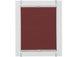 Plissee SUNLINES "Start-up Style Honeycomb", rot (ziegelrot, weiß, weiß), B:66cm H:105cm, Obermaterial: 100% Polyester, Plissees, verspannt mit Simply-Fix Klemmträger, Wabenplissee, nach Maß