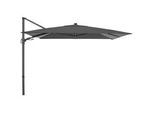 Dieter Knoll Ampelschirm , Anthrazit , Textil , 300x220 cm , 360° drehbar, regenabweisend, stabile Strebegelenke, LED-Beleuchtung, Ein/Aus-Schalter , Sonnenschutz, Sonnenschirme