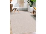 Teppich MERINOS "Mix Art 180", beige, B:200cm H:4mm L:290cm, Polyester, Teppiche, Teppich, robuster Kurzflorteppich mit Flitzrücken, alle Räume