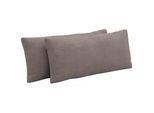Sit & More Nierenkissen , Taupe , Textil , Uni , Füllung: Polyester , 65x25 cm , Goldenes M, Oeko-Tex® Standard 100, Made in Europe, DGM-Klimapakt , Heimtextilien, Wohntextilien, Kissen, Rückenkissen