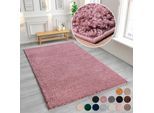 Home affaire Hochflor-Teppich »Viva«, rechteckig, 45 mm Höhe, Uni Farben, einfarbig, besonders weich und kuschelig