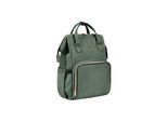 Kikkaboo Wickeltasche Siena, Rucksack, Wickelunterlage, Grifflänge einstellbar tannengrün