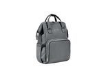 Kikkaboo Wickeltasche Siena, Rucksack, Wickelunterlage, Grifflänge einstellbar grau dunkelgrau
